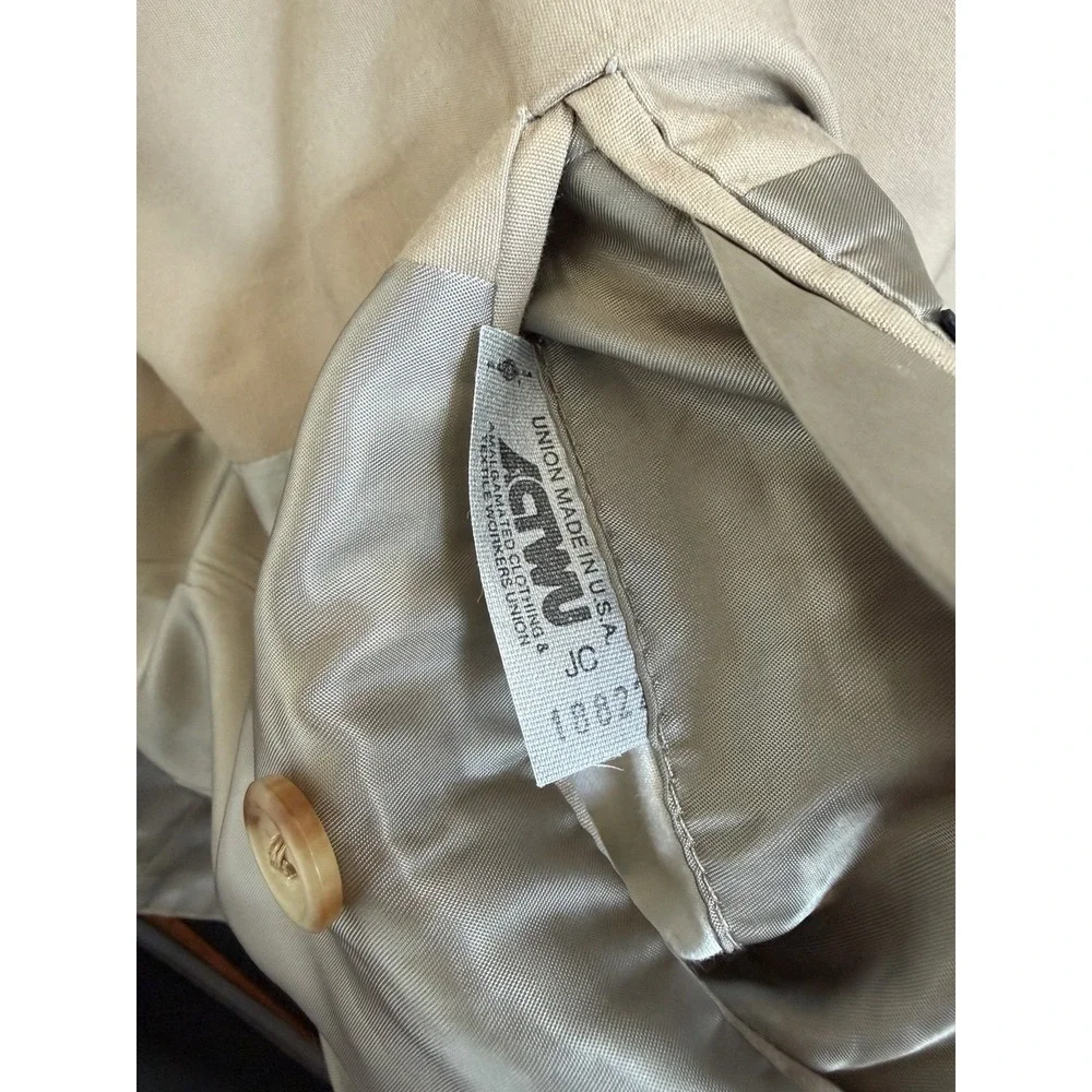 Vintage Rare Polo Ralph Lauren Blazer Cotton Beige Made In USA Men's